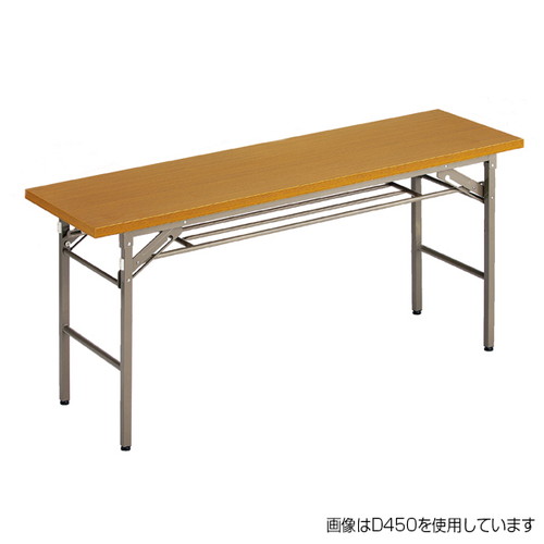 折りたたみテーブル，W1500，D450チーク，59212-1*の商品画像