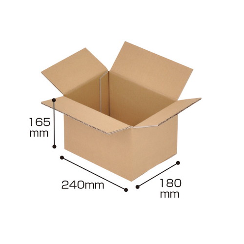 ダンボールケース，240×180×165(10枚)，48000-03の商品画像