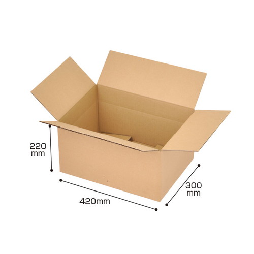 ダンボールケース，420×300×220(10枚)，48000-10の商品画像