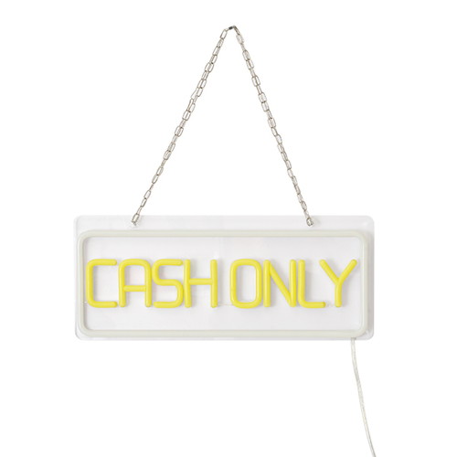 LEDネオン CASH ONLY 白黄 64200-04