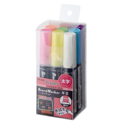 蛍光ボードマーカー(太字) 8色セット 62586-08