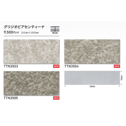 東リ タイル ルースレイ50NW-EX 250mm×1000mm ケース売り(10枚入)
