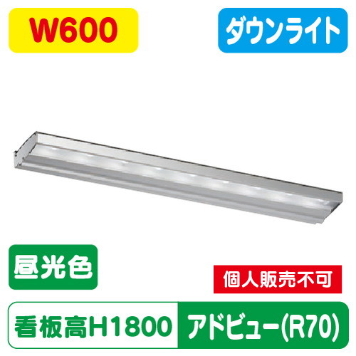 タテヤマアドバンス アドビューN600 R70タイプ(D) 昼光色(6500K) 5104704 の商品画像
