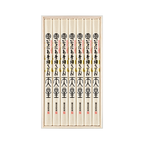 いなにわ手綯うどん 天星｜｜< 100g×7袋 >｜｜天星・木箱入【 M-30 】