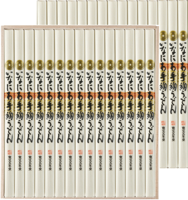 いなにわ手綯うどん｜｜< 100g ×30袋 >｜｜木箱入【 UTR120 】