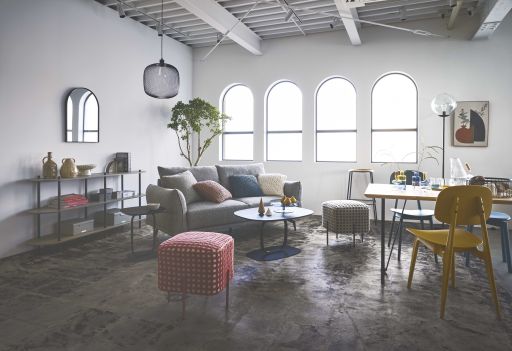 送料都度見積商品】東谷(あずまや) ソファ グレー VS-52GY【メーカー