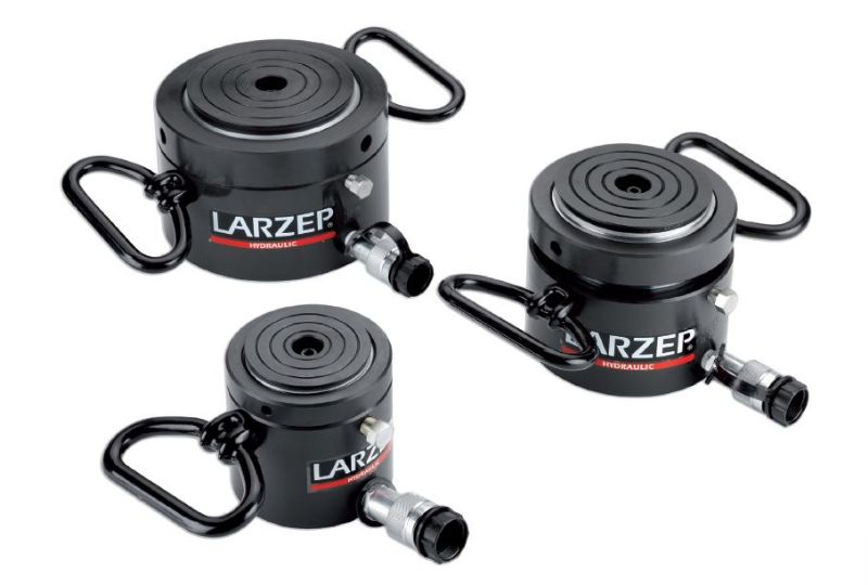 ラーゼップ 単動パンケーキシリンダ ロックナット チルトサドル 60トン