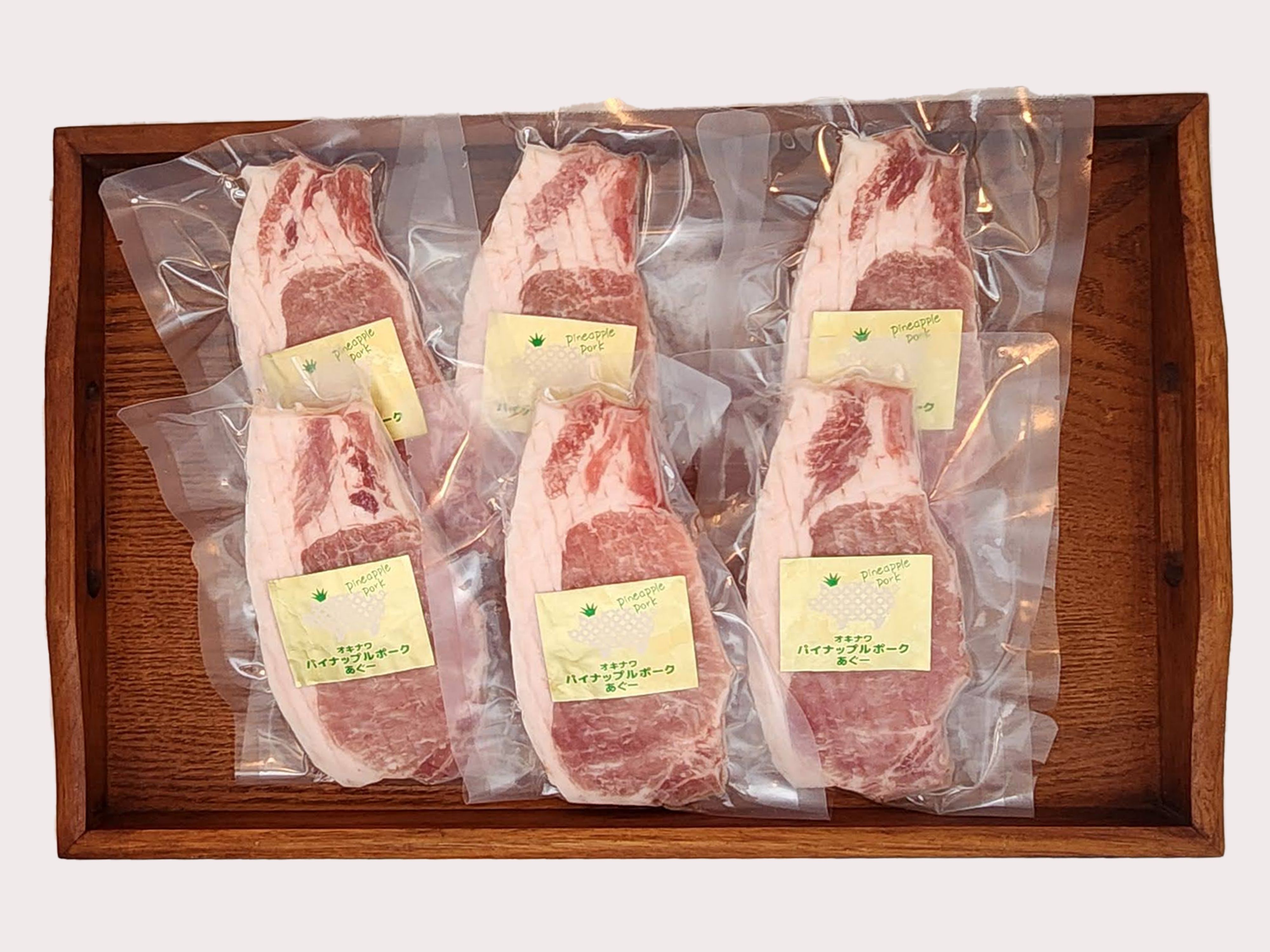 パイナップルポークあぐーのロースステーキセット