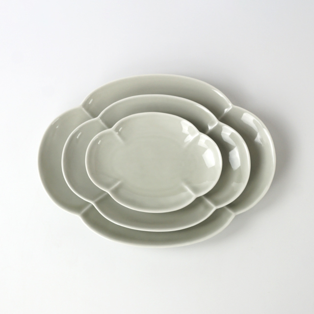 楕円木甲皿 プレート 金善製陶所 金善窯 有田焼