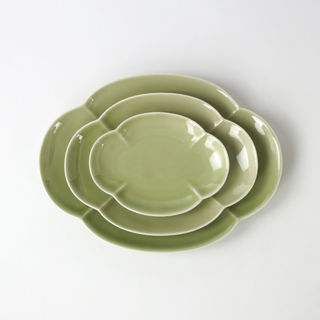 楕円木甲皿 プレート 金善製陶所 金善窯 有田焼