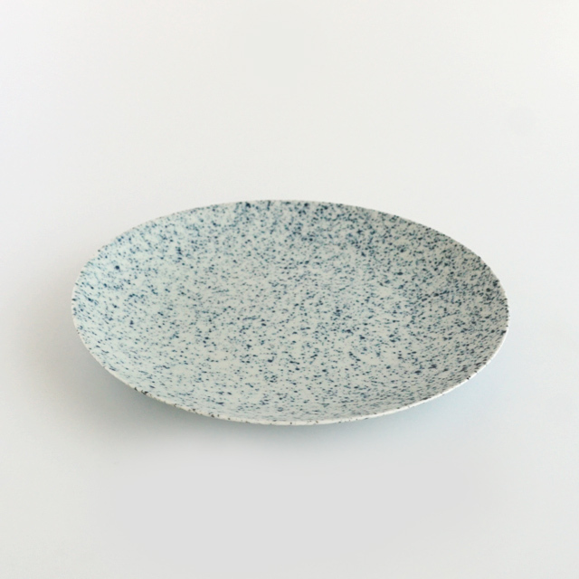 プレーンドゥ22.5cmプレート皿 呉須散