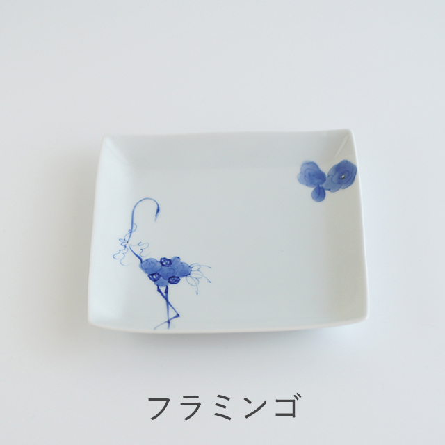 アウトレット］15.5cmスクエア－プレート（小）（2柄）