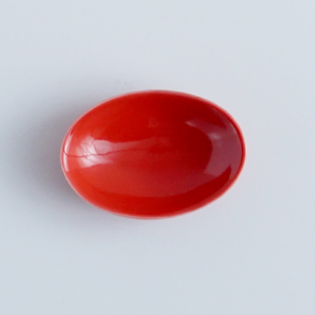 オーバル豆皿 レッド