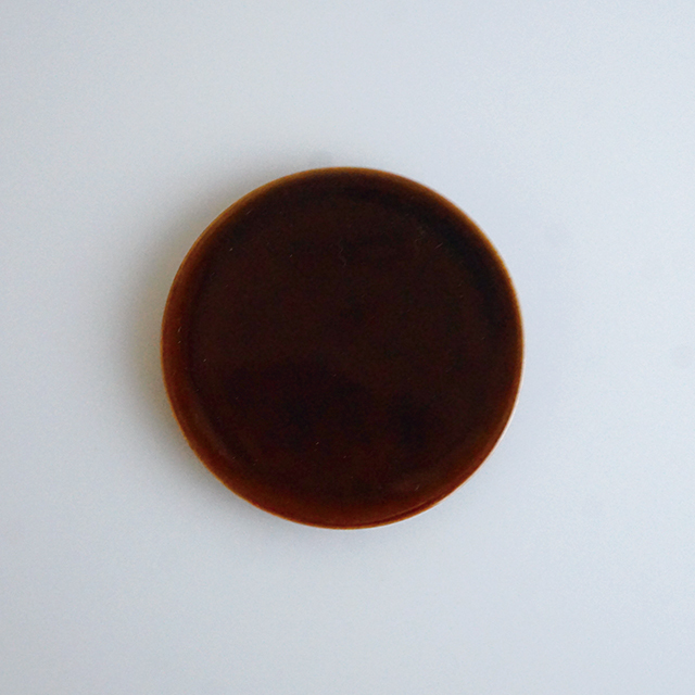 蓋＆ソーサー あめ釉