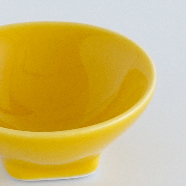 丸プチ皿 イエロー