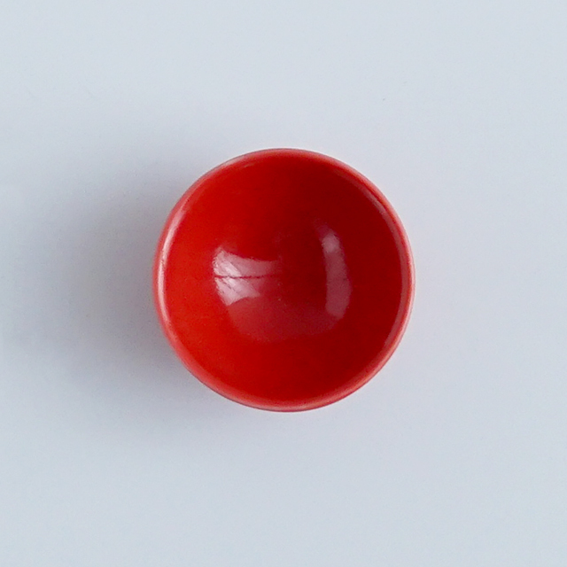 丸プチ皿 レッド