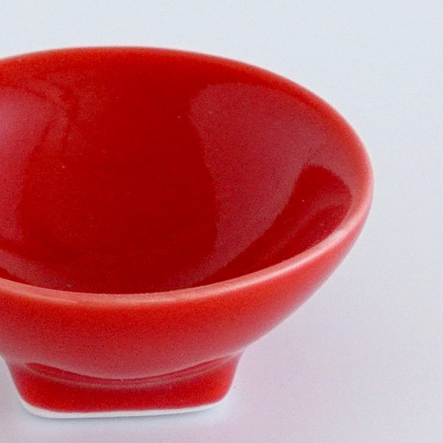 丸プチ皿 レッド