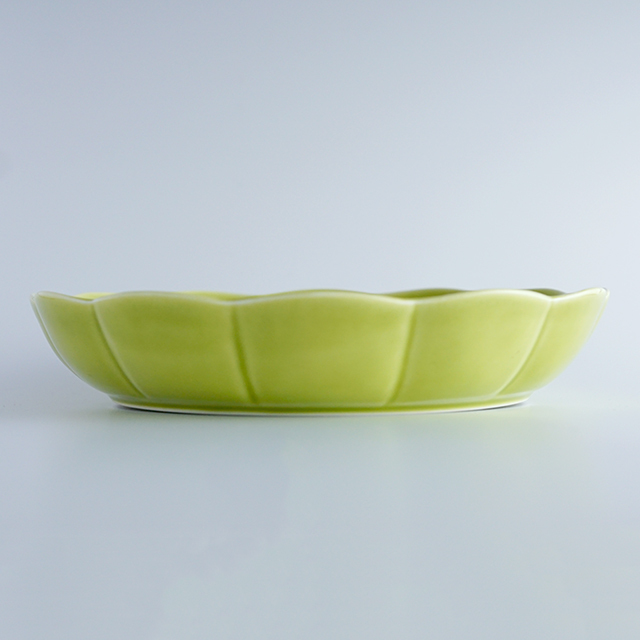 22cm 菊割浅鉢 ヒワオリベ