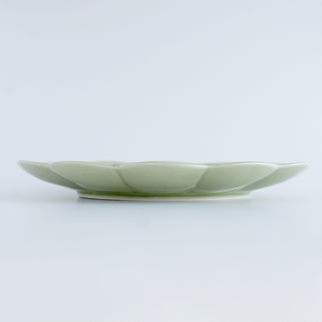 23cm 菊割皿 天龍青磁