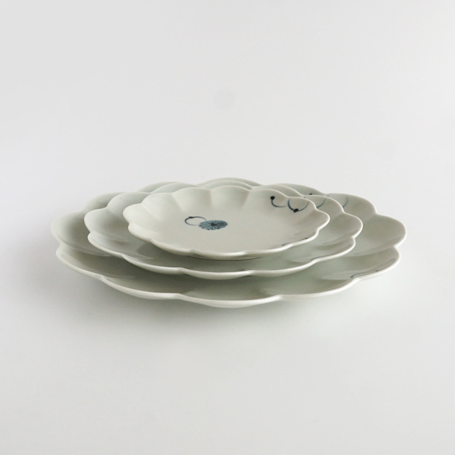 楕円菊割皿 金善製陶所 金善窯 有田焼