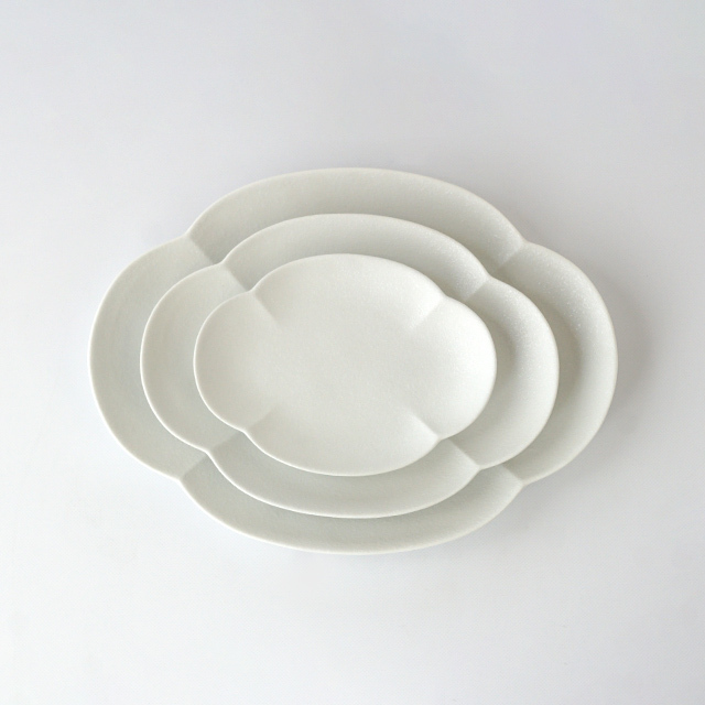 楕円木甲皿 スノー [14.5cm-25.5cm] 3サイズ