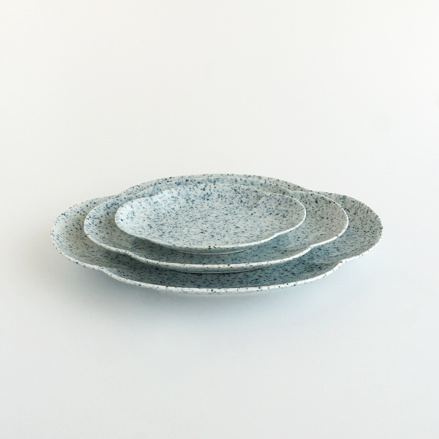 アウトレット]楕円木甲皿 銀砂 3サイズ [14.5cm-25.5cm]