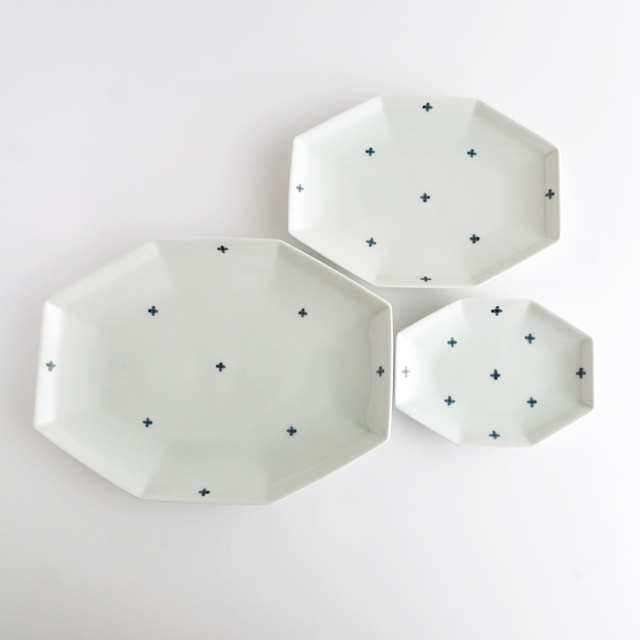 長八角皿 金善製陶所 金善窯 有田焼