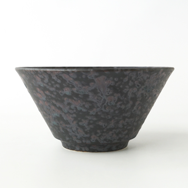 18cm 反型丼 黒サビ絞り
