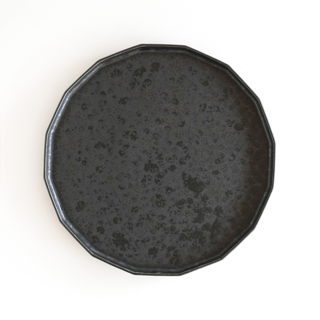 Hikari - 黒呉須 - 正円皿