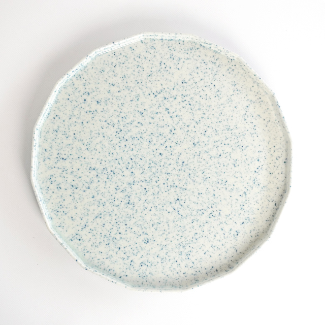 十六角プレート 呉須散【3サイズ】（15.5cm-23.5cm）