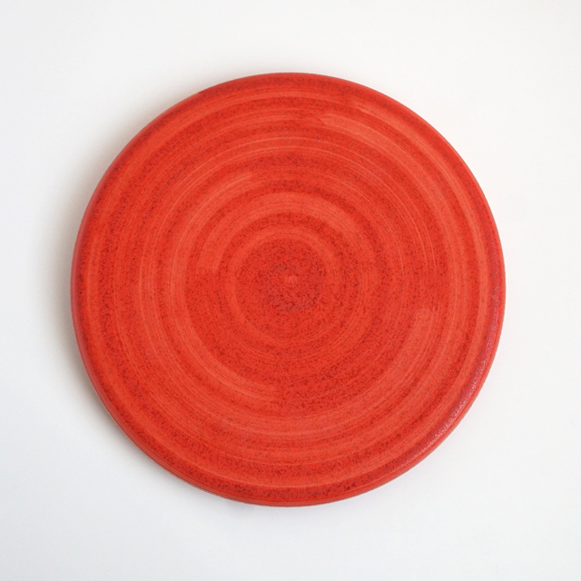 サークルプレート 朱赤金 [10cm-26cm]5サイズ