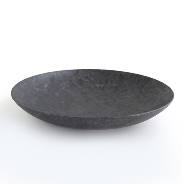 平ボウル 黒サビ絞り [3サイズ](21cm-27cm)