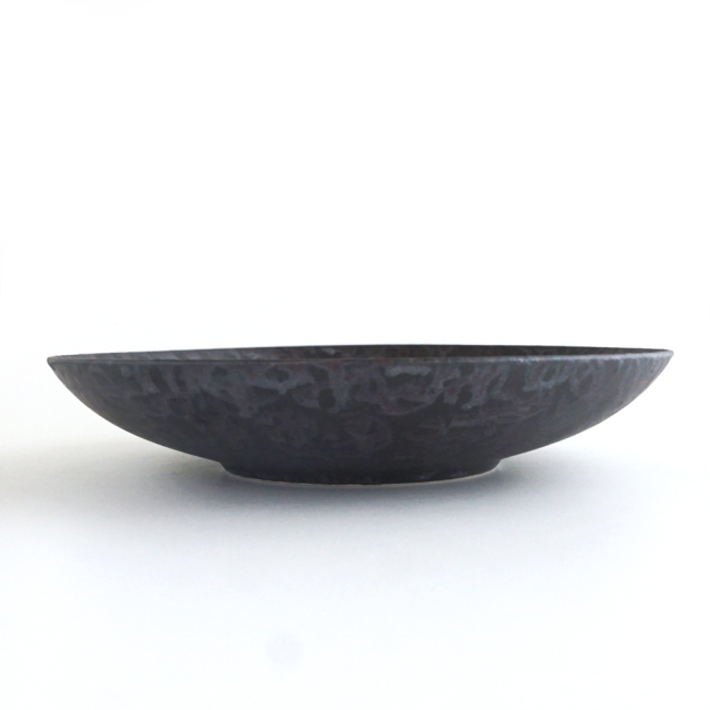 平ボウル 黒サビ絞り [3サイズ](21cm-27cm)
