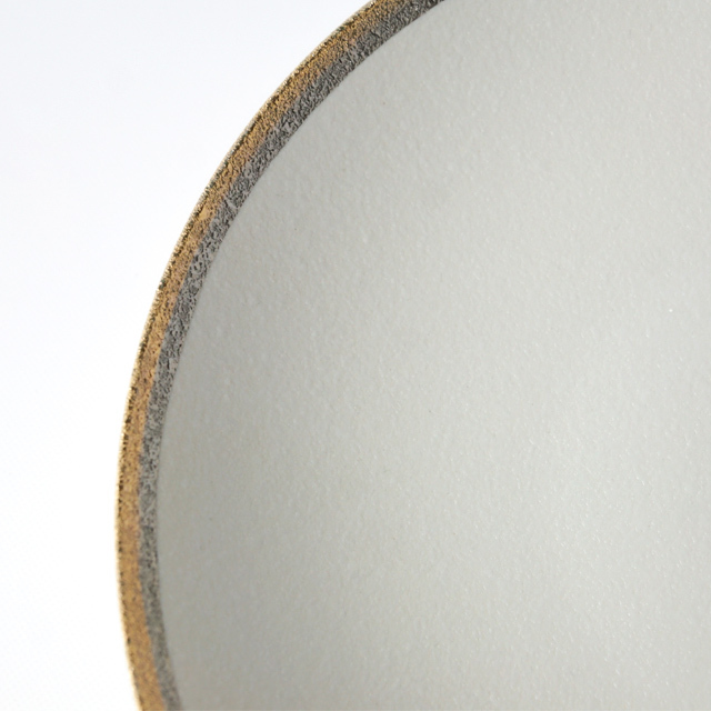 平ボウル スノー渕金銀 27cm