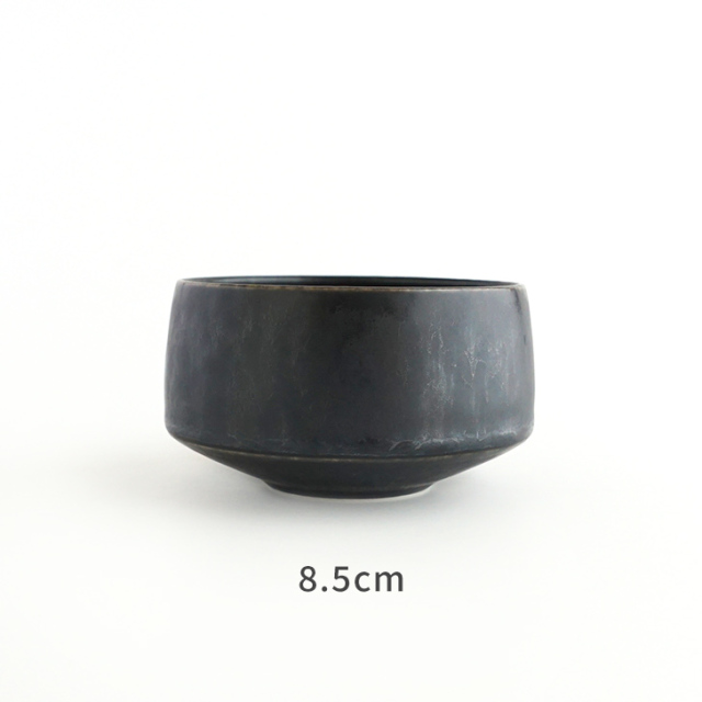 黒釉米粒形台皿(五枚組) 未使用 新品同様 台形付台 黒（真塗） 寸法:20.4×20.4×8cm : せともの本舗 - 通販
