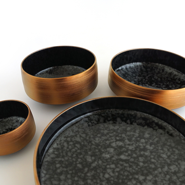 台形ボール 油滴銅 [4サイズ] (8.5cm-21cm)