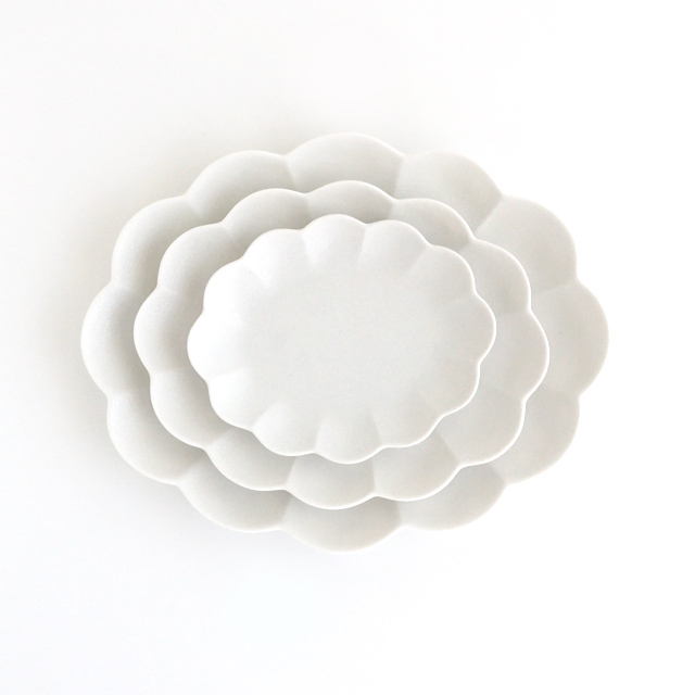 セール アウトレット 金善製陶所 楕円菊 菊 皿 プレート