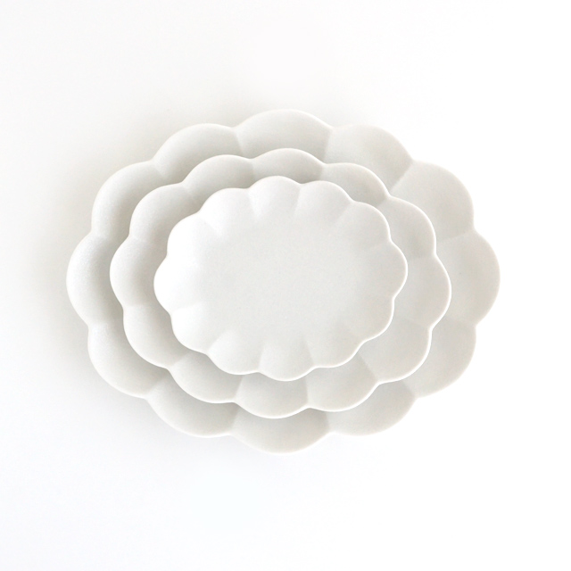 セール アウトレット 金善製陶所 楕円菊 菊 皿 プレート