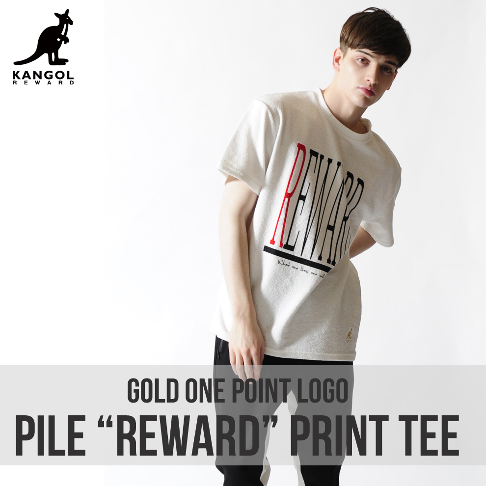 KANGOL REWARD金糸刺繍ワンポイントクルーネック半袖Tシャツ