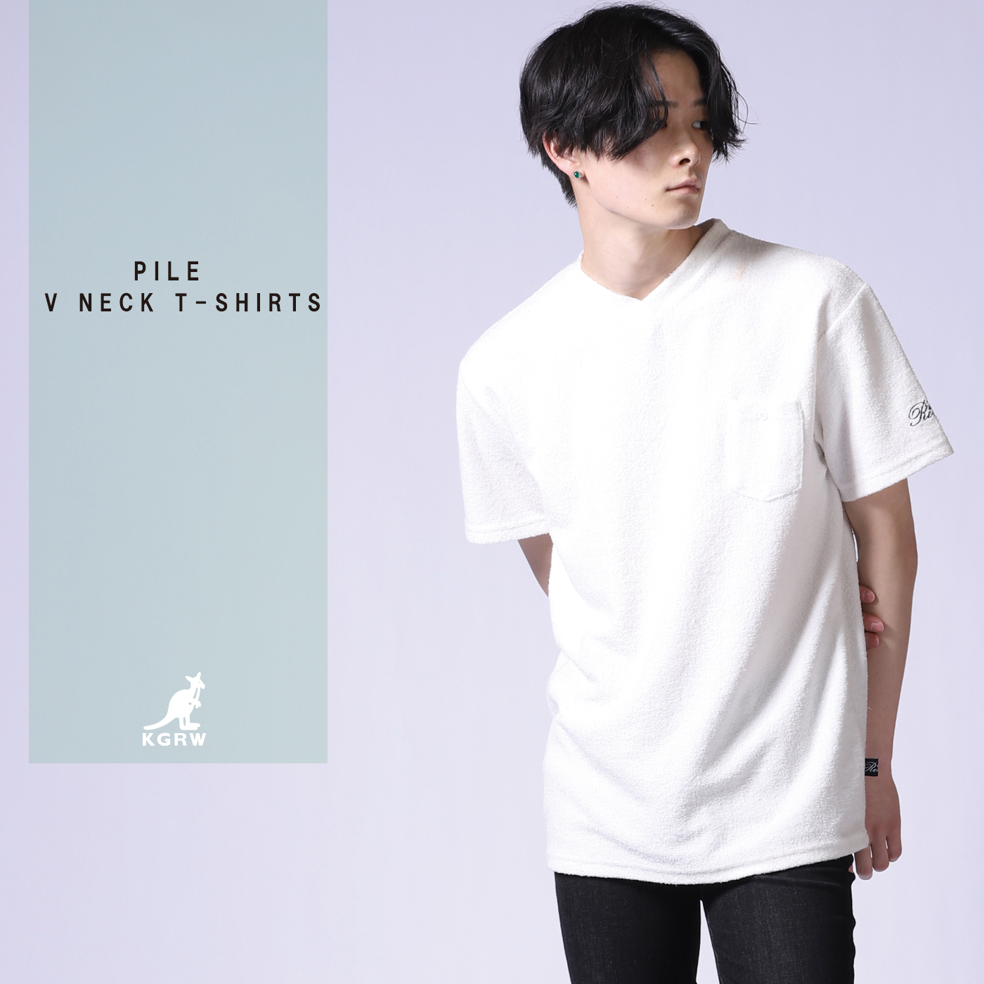 KANGOL REWARD VネックTシャツ