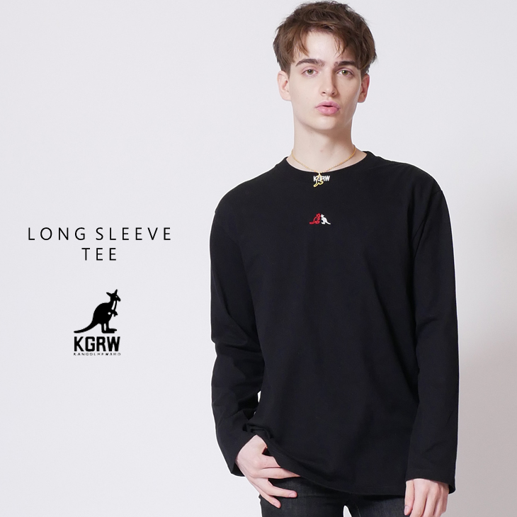 KGRW 3D 2D 刺繍 長袖Tシャツ
