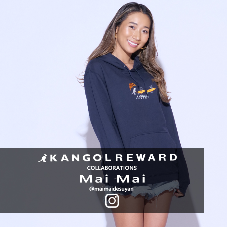 【完全受注生産】 Mai Mai×KANGOL REWARDコラボ　プルオーバーパーカー
