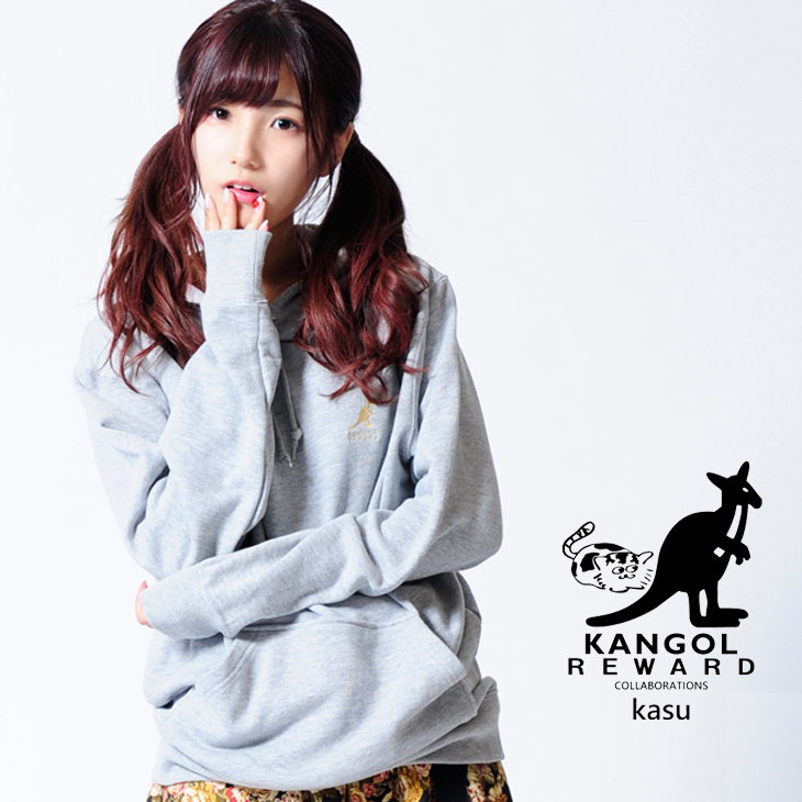 【完全受注生産】   かす×KANGOL REWARD コラボプルオーバーパーカー