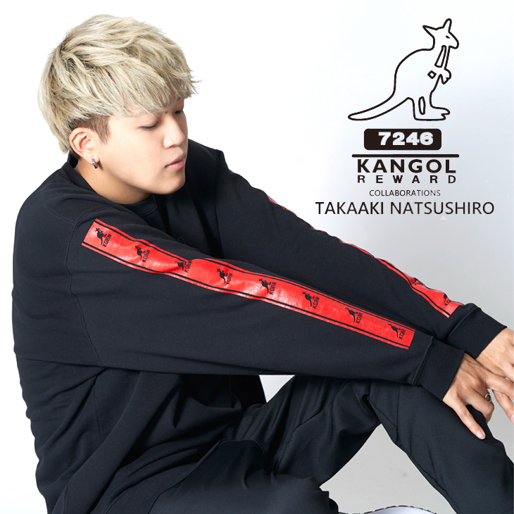 【完全受注生産】   夏代孝明×KANGOL REWARD コラボ トレーナー