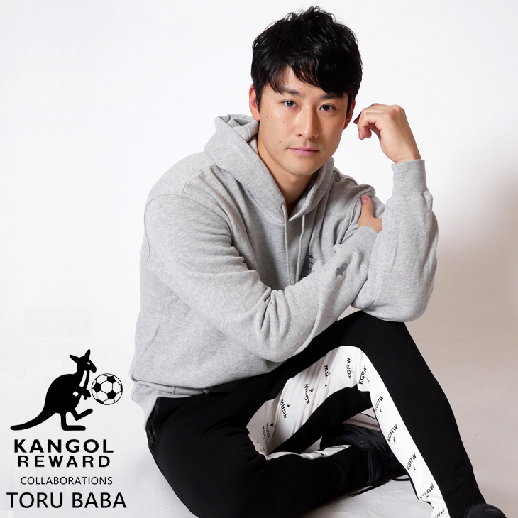 【完全受注生産】   馬場徹×KANGOL REWARD コラボ プルオーバーパーカー