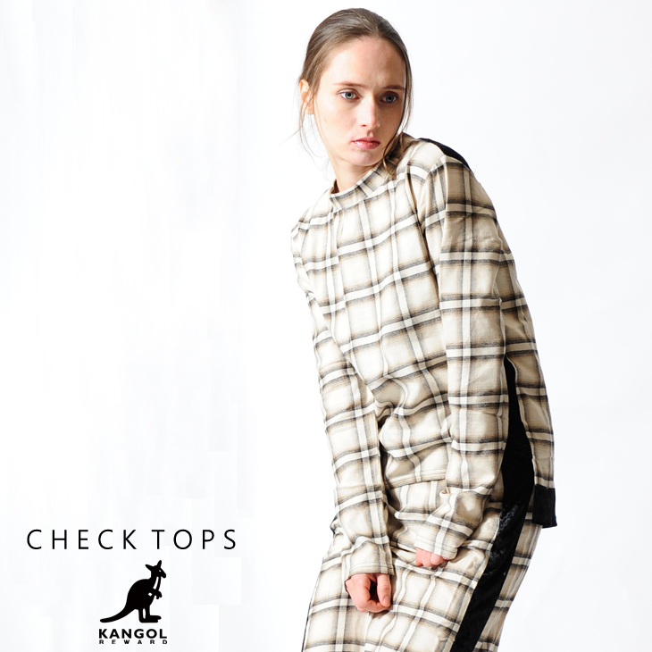 KANGOL REWARD チェックトップス