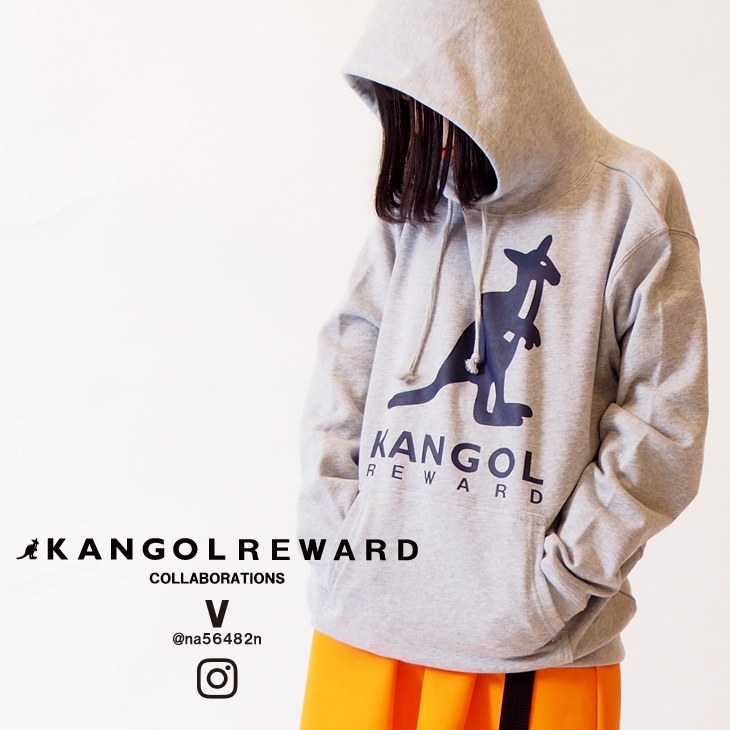 【完全受注生産】  V × KANGOL REWARD コラボ プルオーバーパーカー