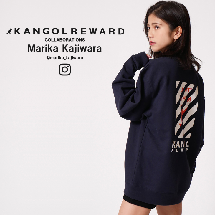 【完全受注生産】  Marika Kajiwara ×KANGOL REWARD コラボ トレーナー