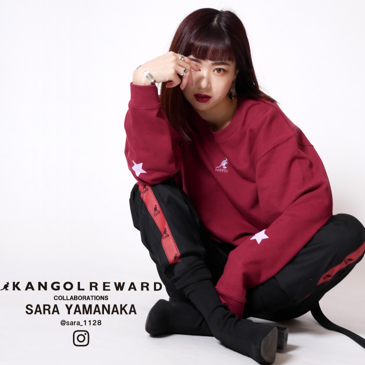 【完全受注生産】   sara×KANGOL REWARD インフルエンサーコラボトレーナー