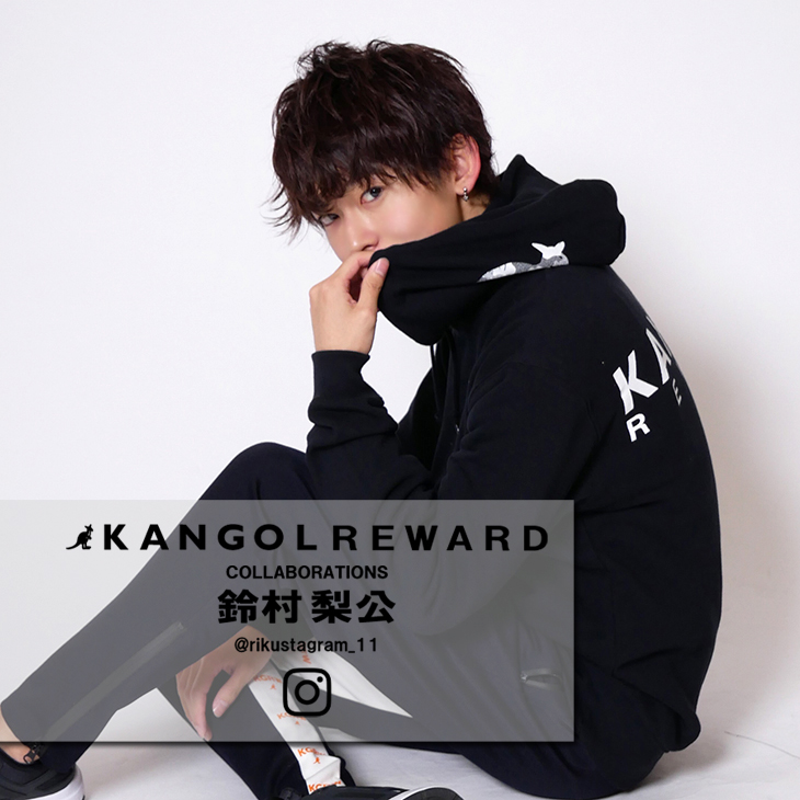 【完全受注生産】   鈴村梨公×KANGOL REWARD インフルエンサーコラボパーカー
